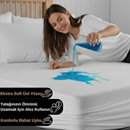 Çift  Kişilik 160*200 cm Sıvı Geçirmez Lüx Alez